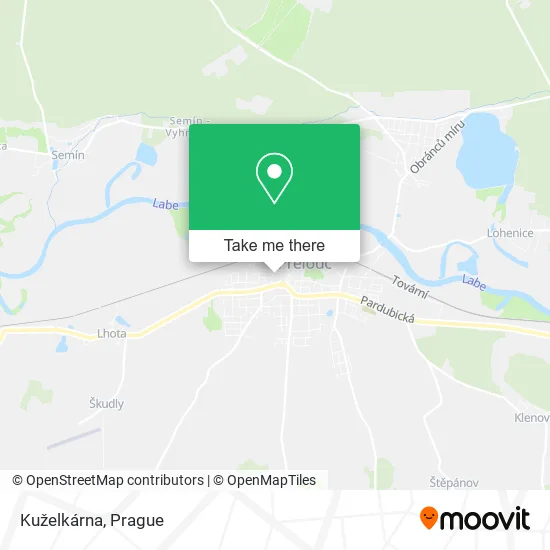 Карта Kuželkárna