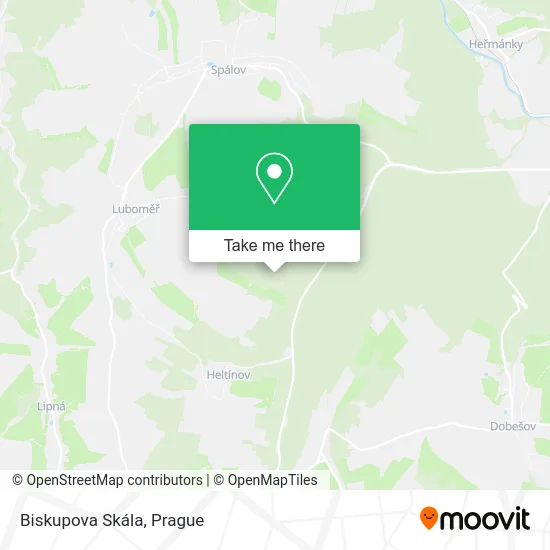 Карта Biskupova Skála