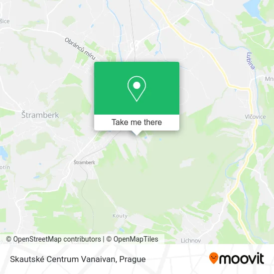 Skautské Centrum Vanaivan map