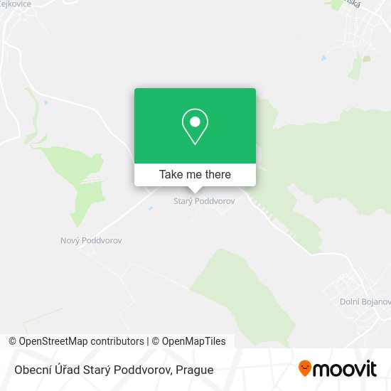Obecní Úřad Starý Poddvorov map