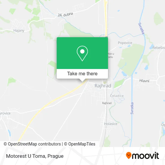 Карта Motorest U Toma