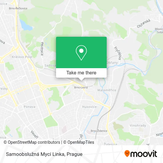 Карта Samoobslužná Mycí Linka