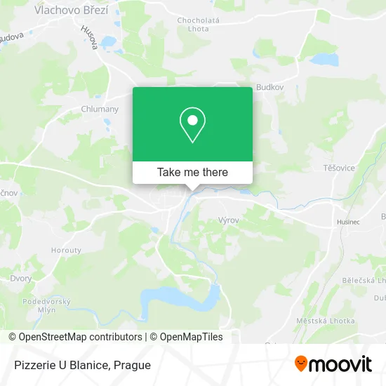 Карта Pizzerie U Blanice