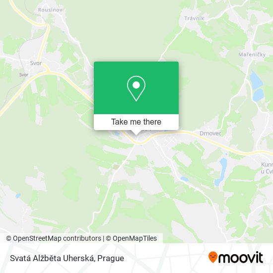 Svatá Alžběta Uherská map