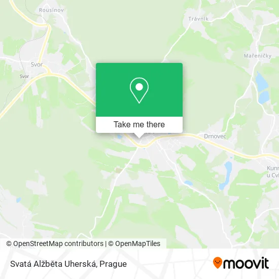 Карта Svatá Alžběta Uherská