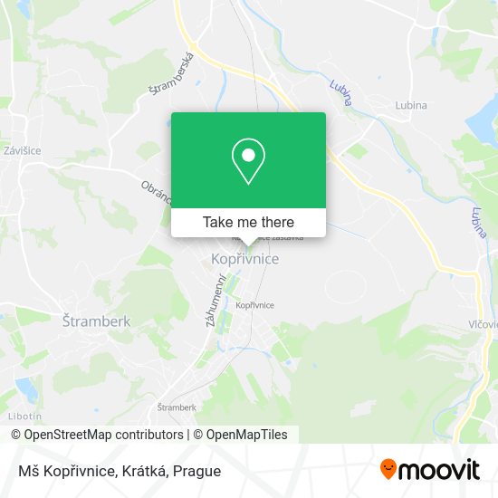 Mš Kopřivnice, Krátká map