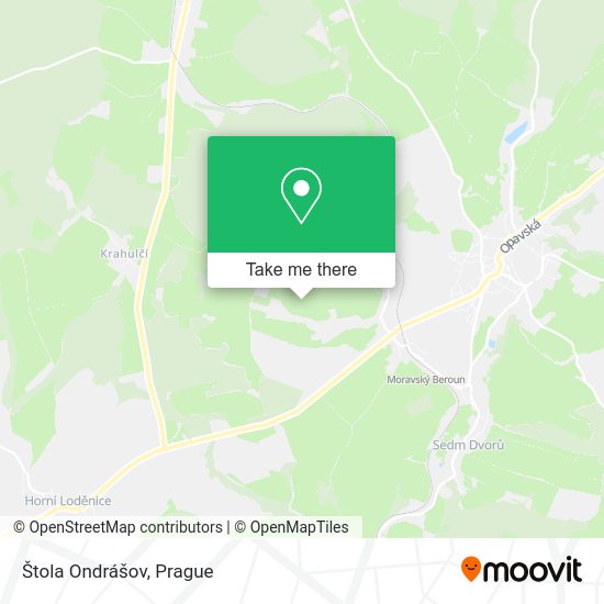 Карта Štola Ondrášov