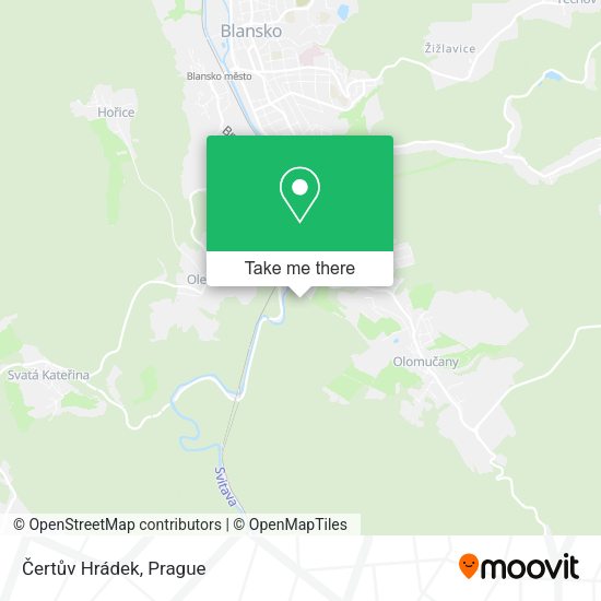 Čertův Hrádek map