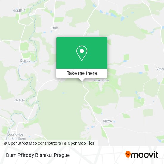 Dům Přírody Blaníku map