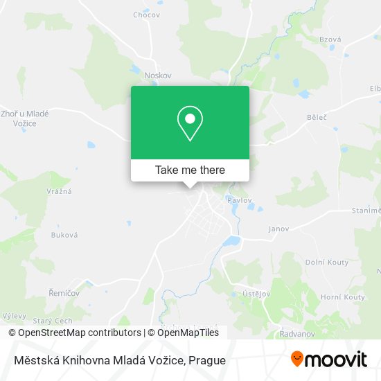 Městská Knihovna Mladá Vožice map