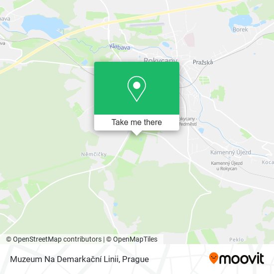 Карта Muzeum Na Demarkační Linii