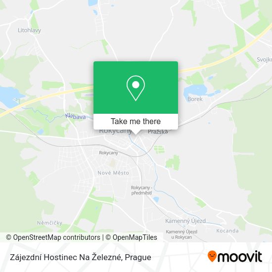 Zájezdní Hostinec Na Železné map