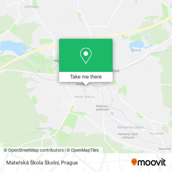 Mateřská Škola Školní map