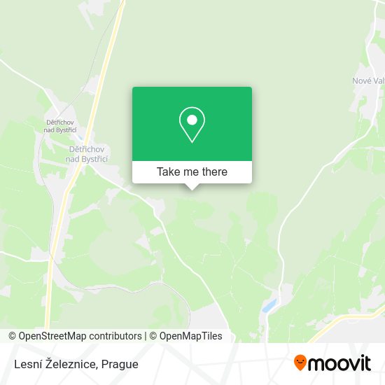 Lesní Železnice map