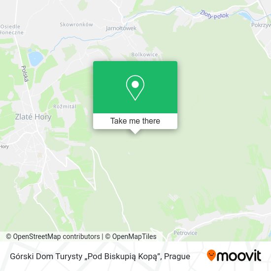 Górski Dom Turysty „Pod Biskupią Kopą” map