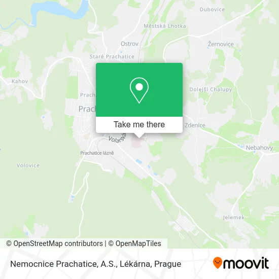 Карта Nemocnice Prachatice, A.S., Lékárna