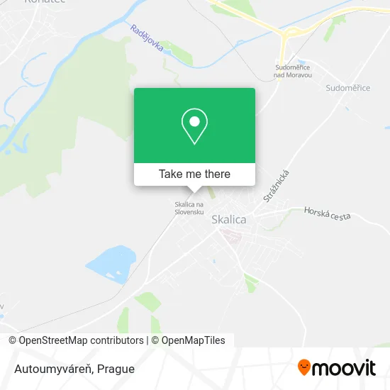 Карта Autoumyváreň