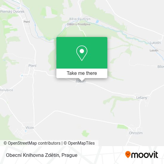 Obecní Knihovna Zdětín map
