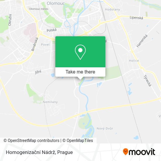 Карта Homogenizační Nádrž