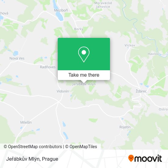 Jeřábkův Mlýn map