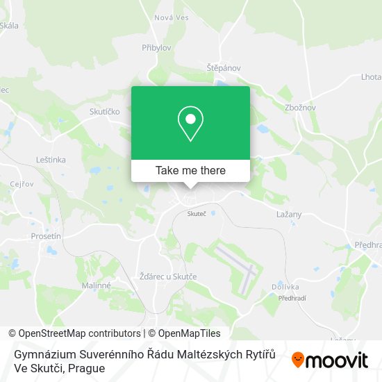 Gymnázium Suverénního Řádu Maltézských Rytířů Ve Skutči map