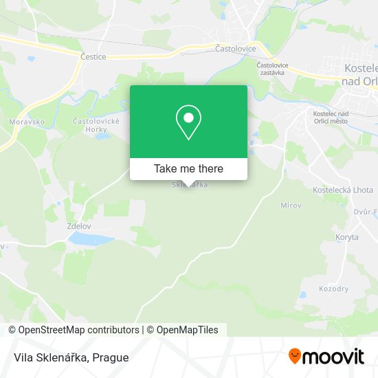 Vila Sklenářka map