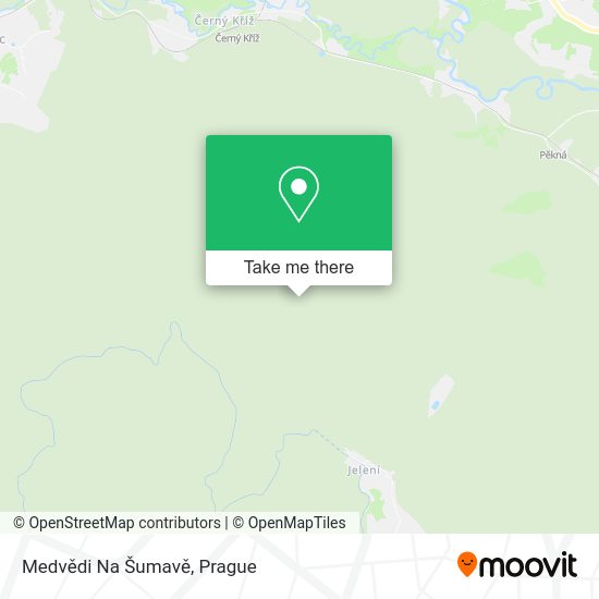 Medvědi Na Šumavě map