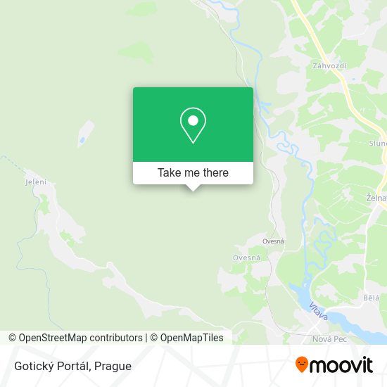 Gotický Portál map