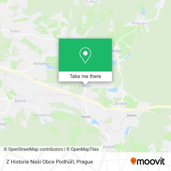 Z Historie Naší Obce Podhůří map