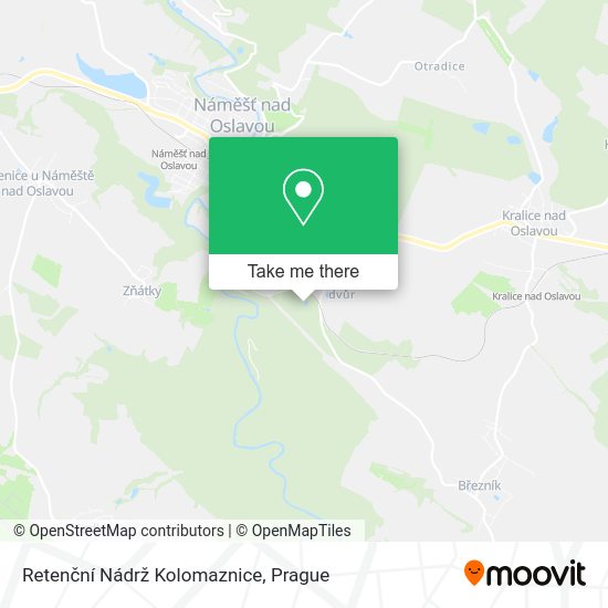 Retenční Nádrž Kolomaznice map