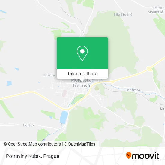 Карта Potraviny Kubík