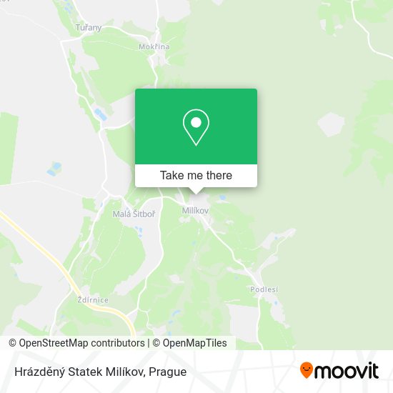 Hrázděný Statek Milíkov map