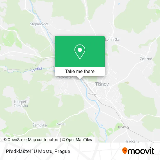 Карта Předklášteří U Mostu