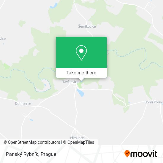 Panský Rybník map