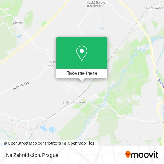 Карта Na Zahrádkách