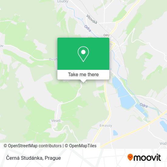 Černá Studánka map