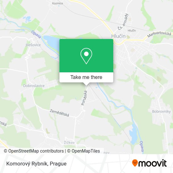 Komorový Rybník map