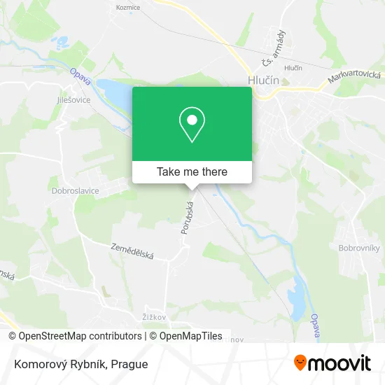 Карта Komorový Rybník