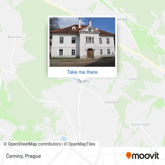 Карта Čeminy