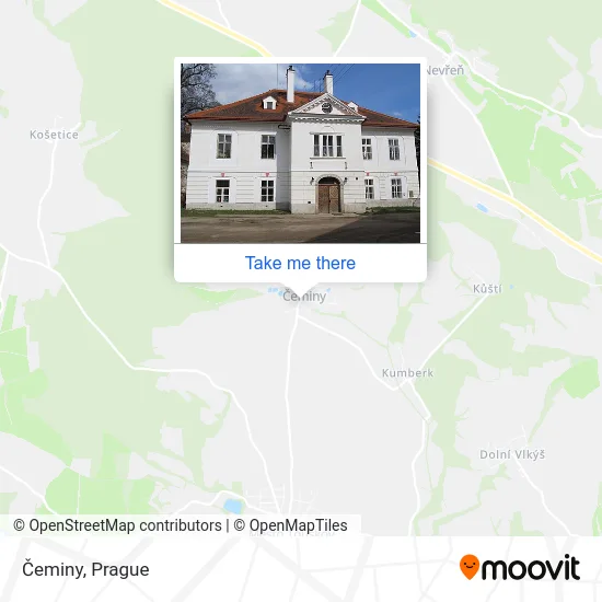 Карта Čeminy