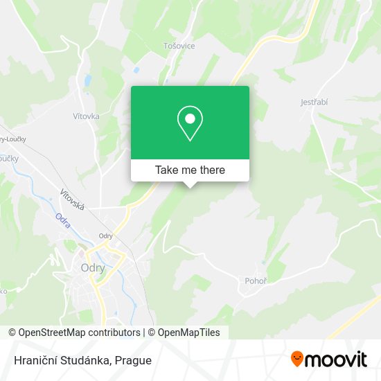 Hraniční Studánka map
