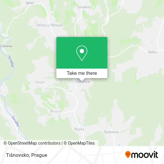 Карта Tišnovsko