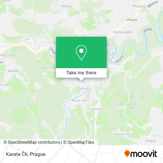 Karate Čk map