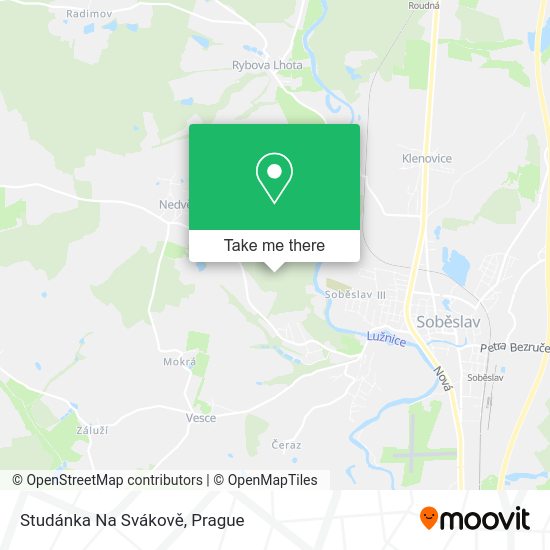 Studánka Na Svákově map