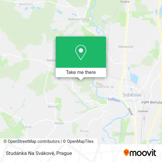 Карта Studánka Na Svákově