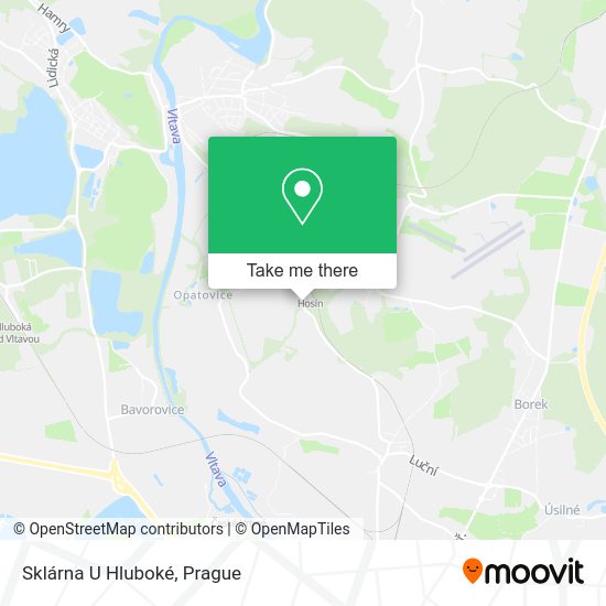 Sklárna U Hluboké map
