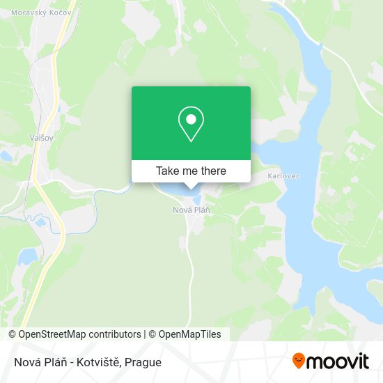 Nová Pláň - Kotviště map