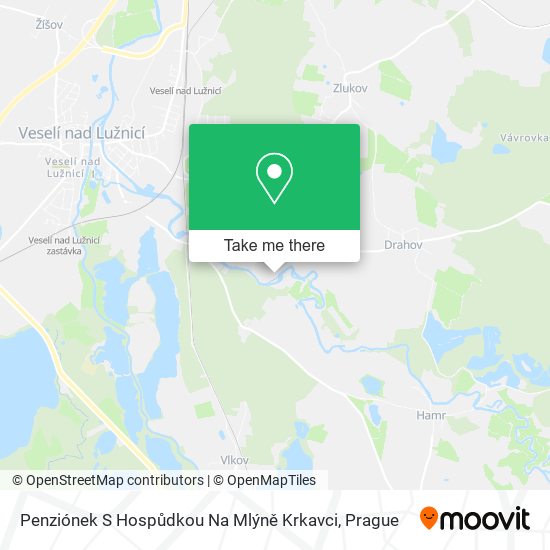 Penziónek S Hospůdkou Na Mlýně Krkavci map