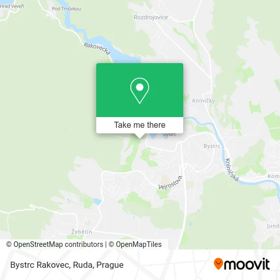 Карта Bystrc Rakovec, Ruda