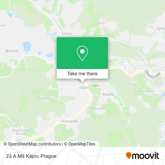 Zš A Mš Kájov map